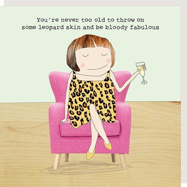 Leopard Skin - Rosie Made A Thing Greeting Card
