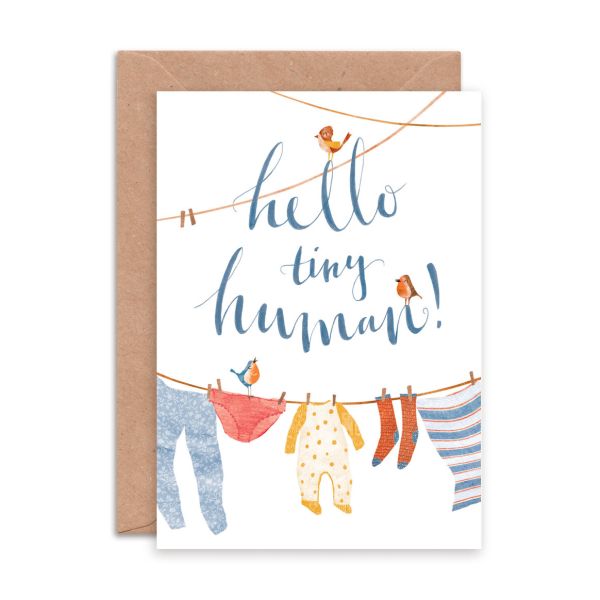 Hello Tiny Human! - Emily Nash Greeting Card