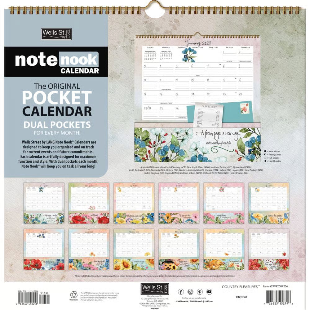 Wells St. 2027 Note Nook Calendar