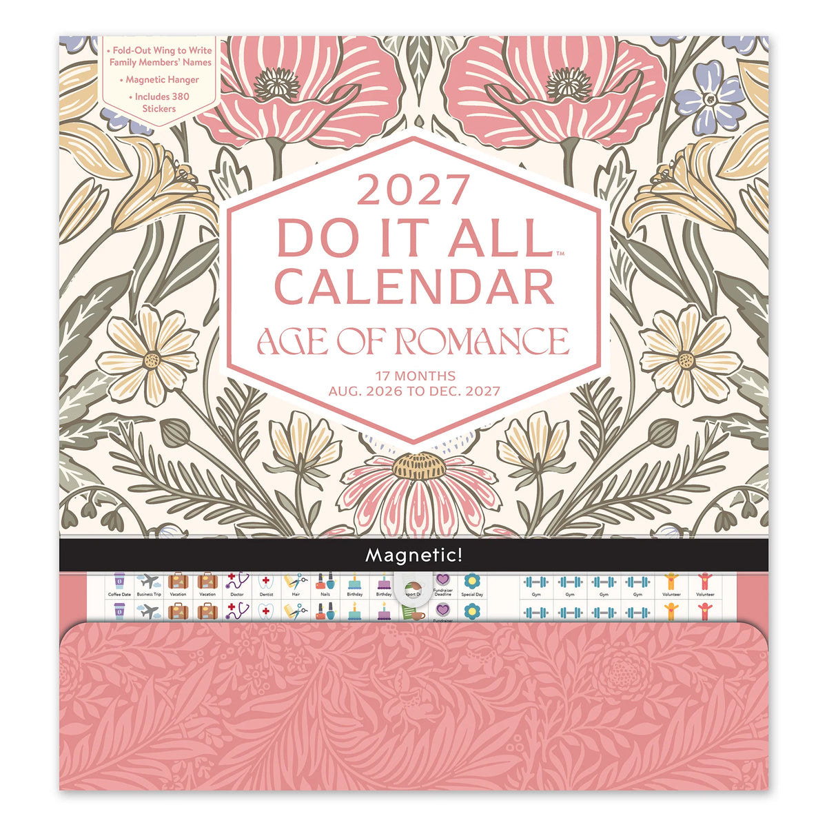 2027 Age of Romance Do It All Wall Calendar - Orange Circle Studio