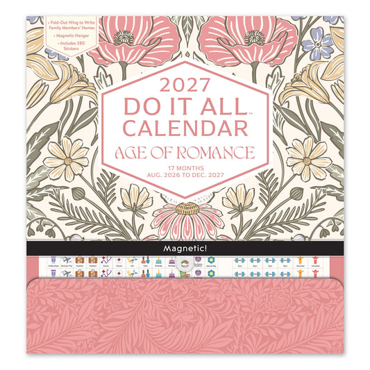2027 Age of Romance Do It All Wall Calendar - Orange Circle Studio