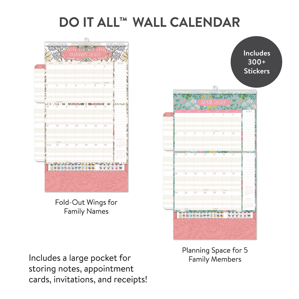2027 Age of Romance Do It All Wall Calendar - Orange Circle Studio