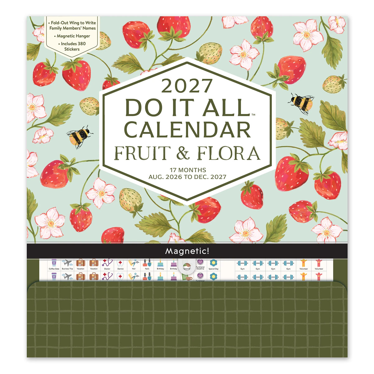 2027 Fruit & Flora Do It All Wall Calendar - Orange Circle Studio