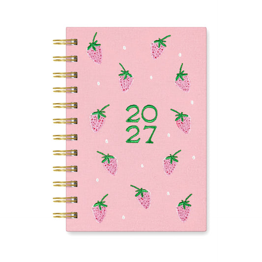 2027 Berry Bliss Emery Pocket Spiral Planner - Orange Circle Studio