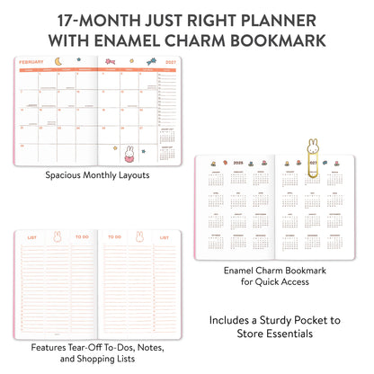2027 Miffy A Year in Colour Just Right Monthly Planner - Orange Circle Studio