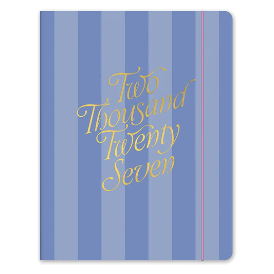 2027 Cabana Stripes Just Right Monthly Planner - Orange Circle Studio