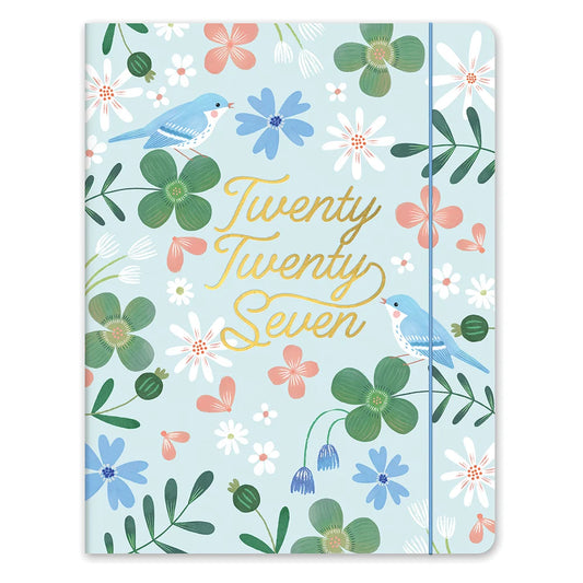 2027 Birds & Blooms Just Right Monthly Planner - Orange Circle Studio
