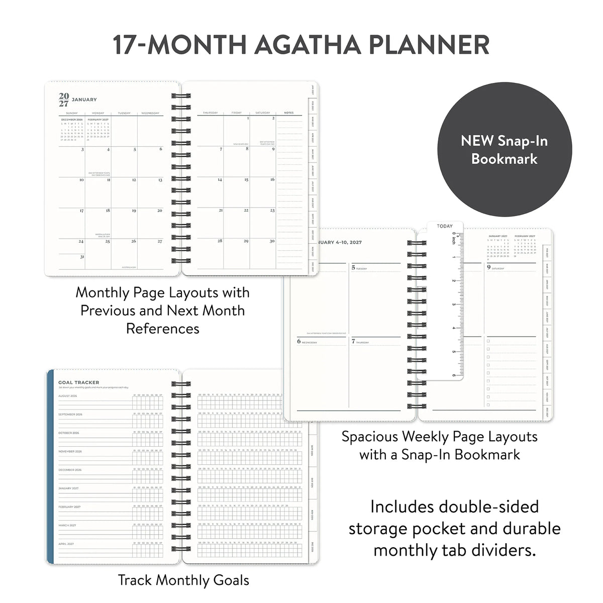 Agatha Planner - Orange Circle Studio