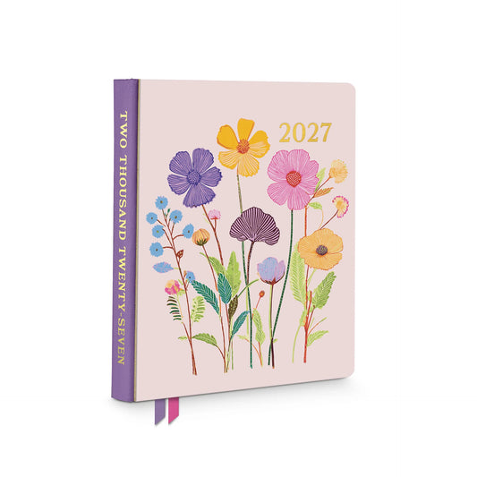 2027 Vibrant Poppies Good Day Monthly Planner - Orange Circle Studio