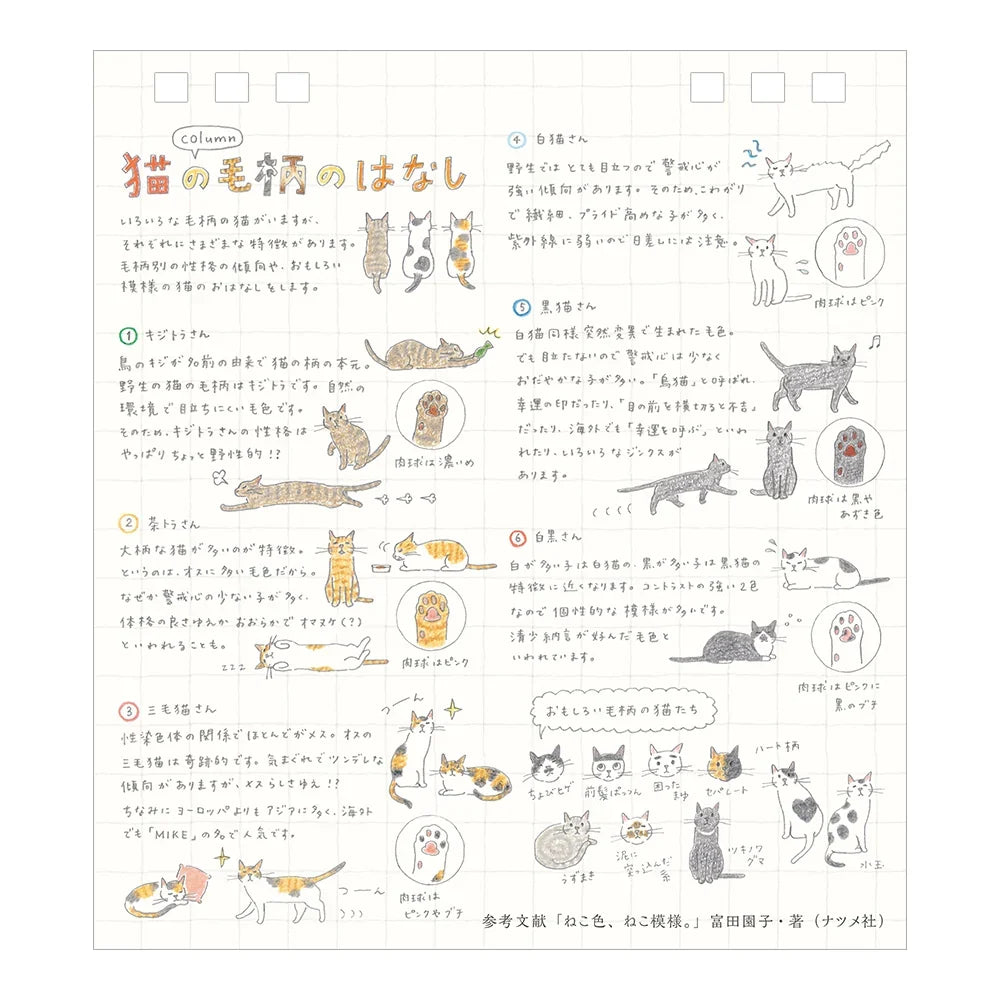 Midori 2027 A Year With My Cat Mini Calendar - S