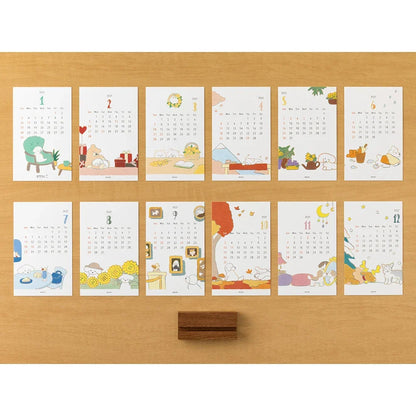Midori 2027 Stand Desk Calendar Dogs