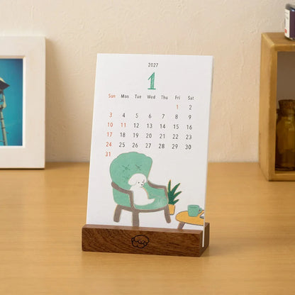 Midori 2027 Stand Desk Calendar Dogs