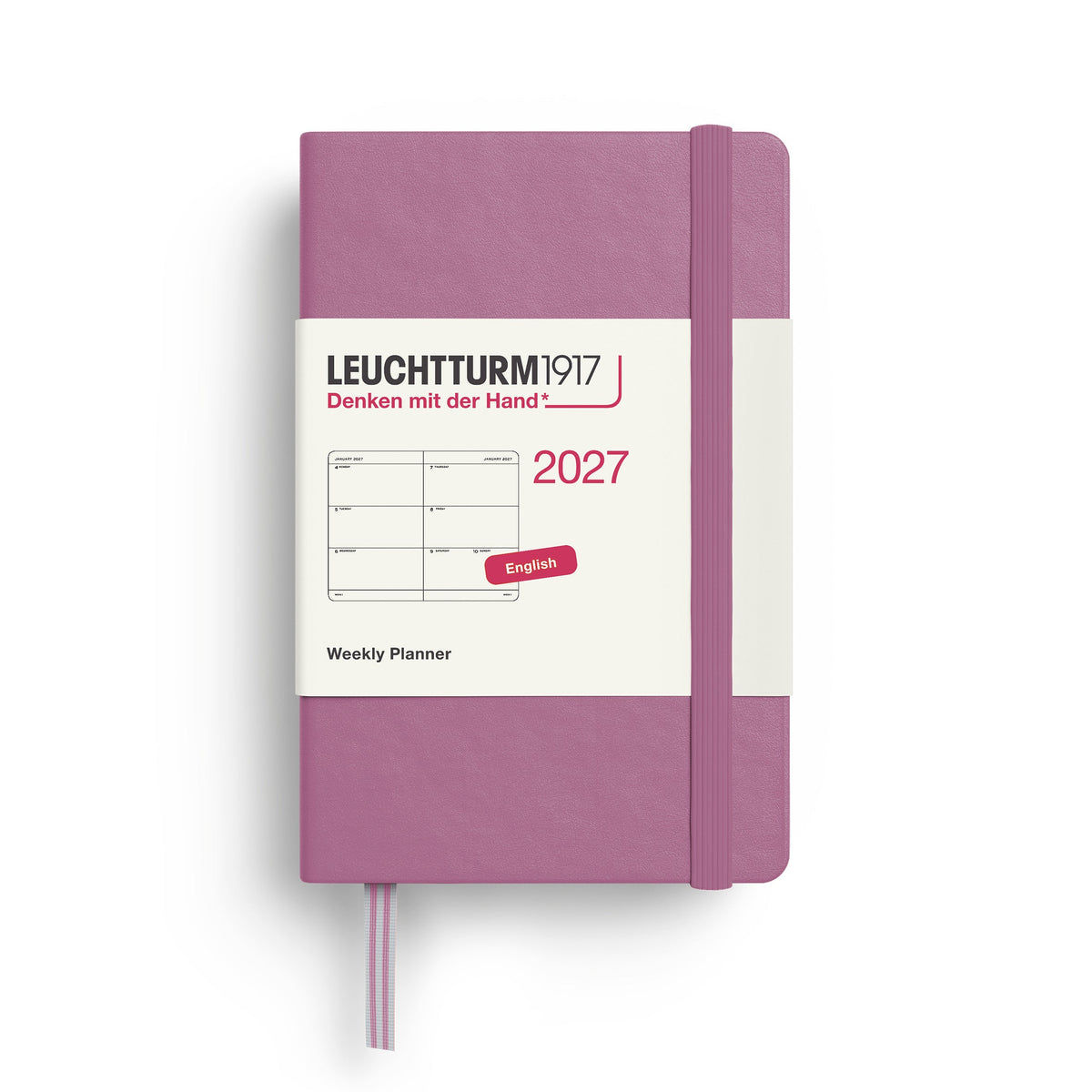 Leuchtturm 2027 Weekly Planner - Mini (A7), Dusty Rose