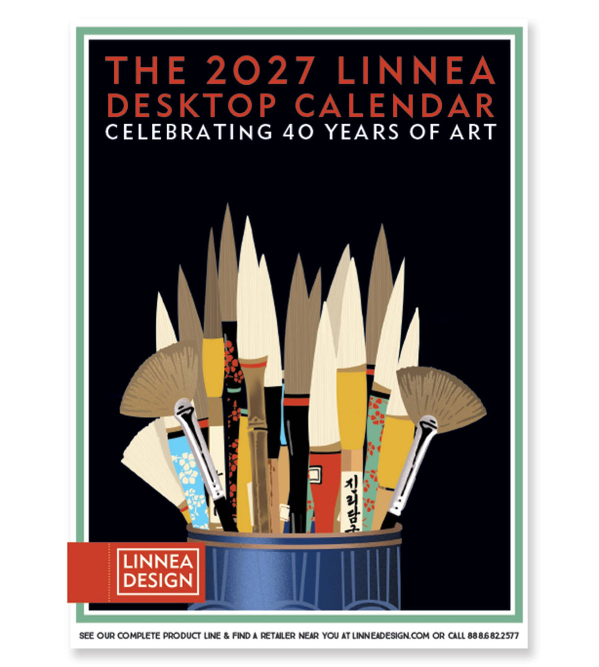 2027 Desktop Calendar - Linnea Design