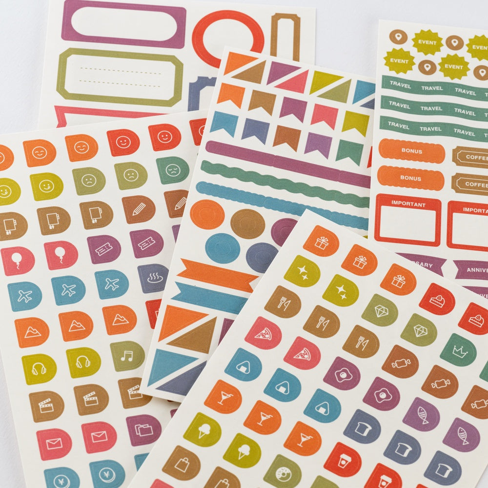 TSUKI no IRO Sticker Set (Schedule) - Hobonichi Techo