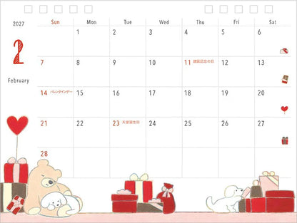 Midori 2027 A Year With My Dog Mini Calendar - M