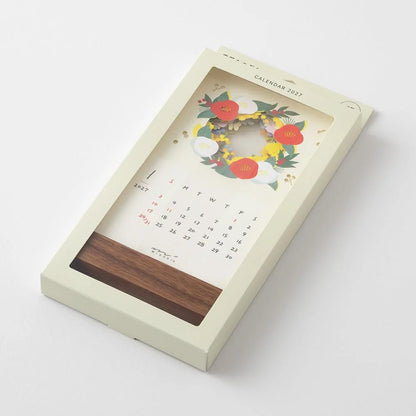 Midori 2027 Seasonal Views Laser Desk Calendar