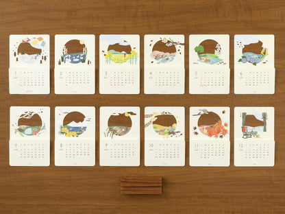 Midori 2027 Seasonal Views Laser Desk Calendar