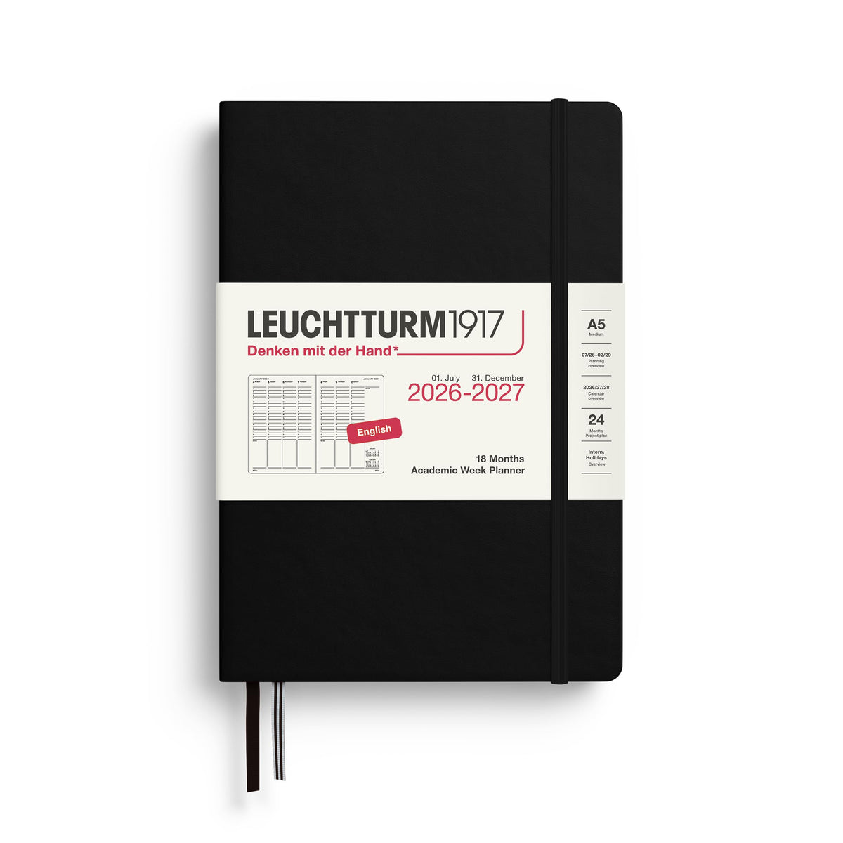 Leuchtturm 2027 18-Month Academic Week Planner