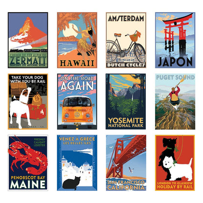 2027 Travel Postcard Calendar - Linnea Design