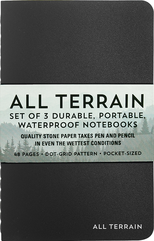 All Terrain Notebooks 3pcs - Peter Pauper Press