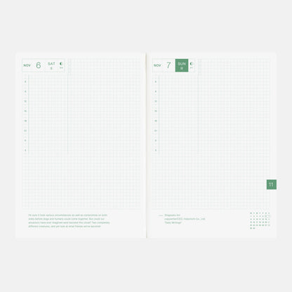 HON (ENG) Jan Start - Hobonichi Techo 2027