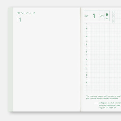 ORIGINAL A6 (ENG) Jan Start - Hobonichi Techo 2027