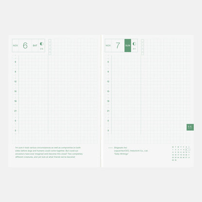ORIGINAL A6 (ENG) Jan Start - Hobonichi Techo 2027