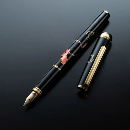 Vicoh Kanazawa Gold Leaf Fountain Pen - Platinum