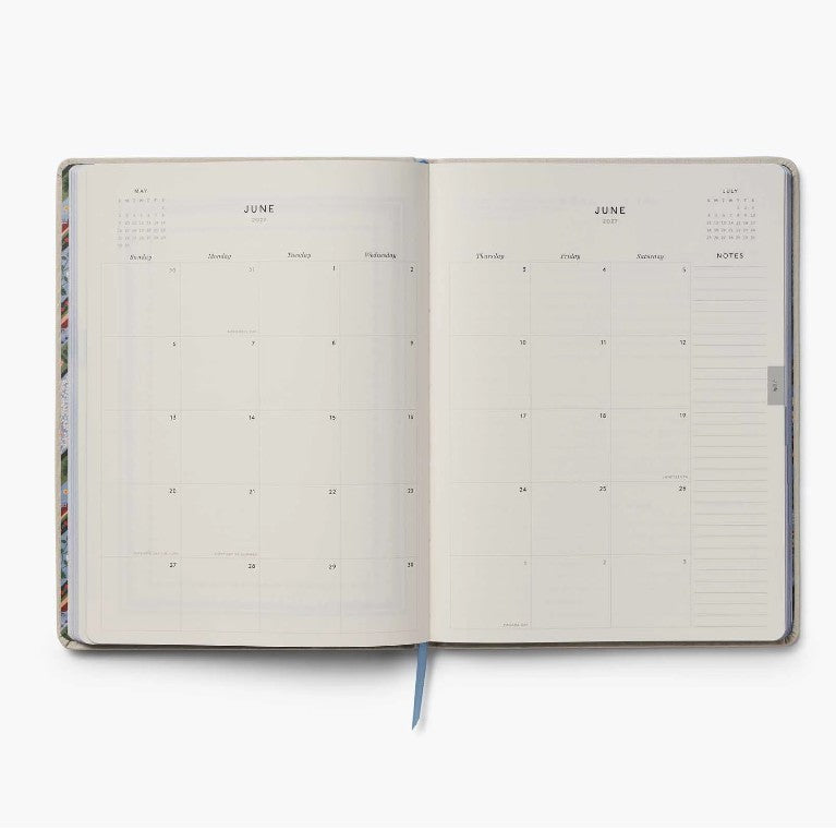 Rifle Paper Co. 2027 Heritage Sampler Embroidered Bookbound Weekly Planner