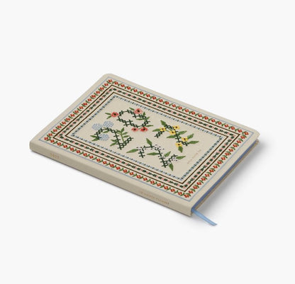 Rifle Paper Co. 2027 Heritage Sampler Embroidered Bookbound Weekly Planner