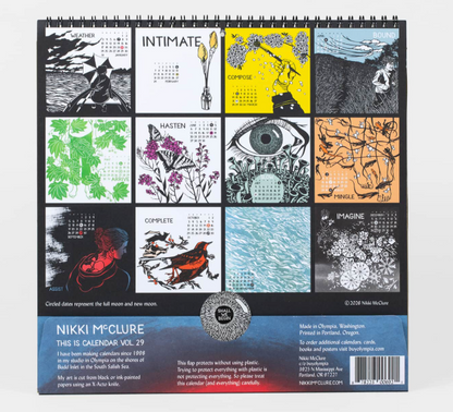 Shall We Begin - Nikki McClure 2027 Calendar