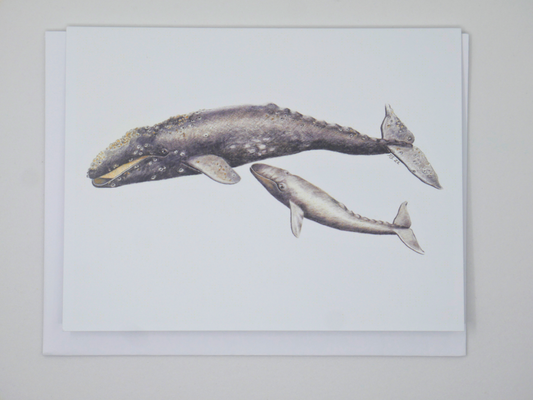 Card and Cloth - Mom and Baby Whale
