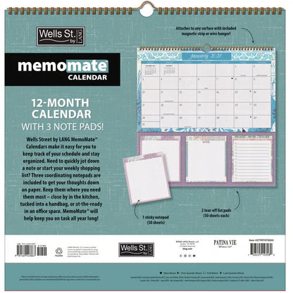 Wells St. 2027 Memo Mate Calendar