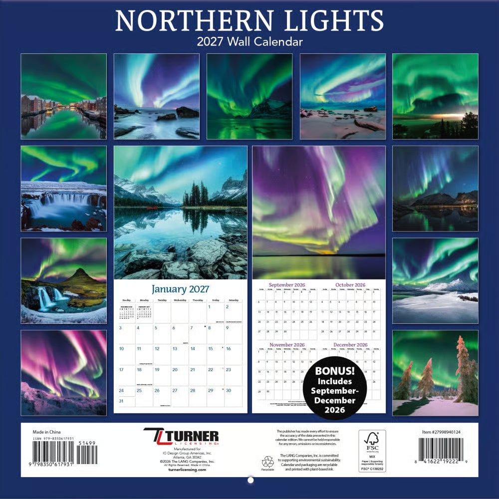Turner Licensing LANG 2027 Wall Calendar