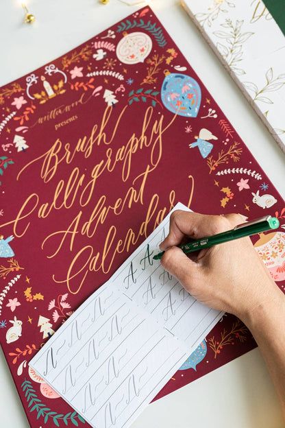 Brush Calligraphy Advent Calendar Volume I