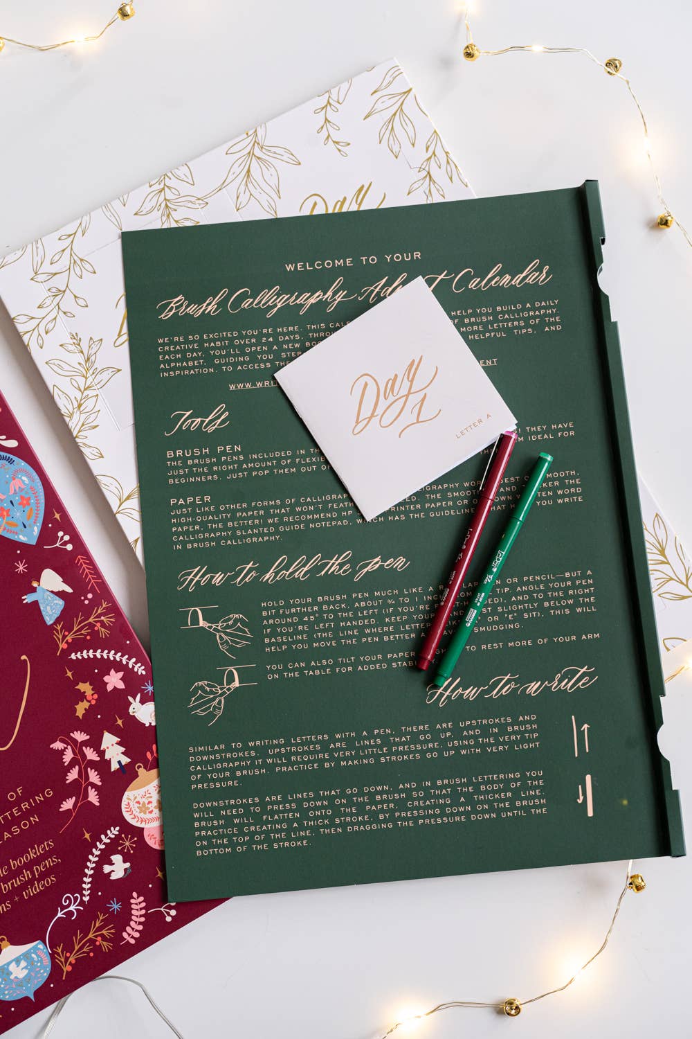 Brush Calligraphy Advent Calendar Volume I