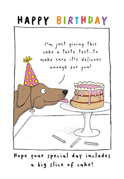 Cake Test Happy Birthday - Dandelion Stationery Greeting Card