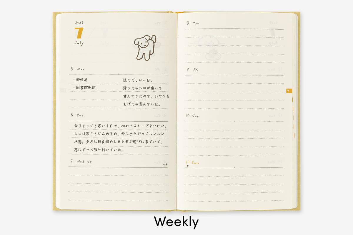 Midori 2027 Book Style Diary