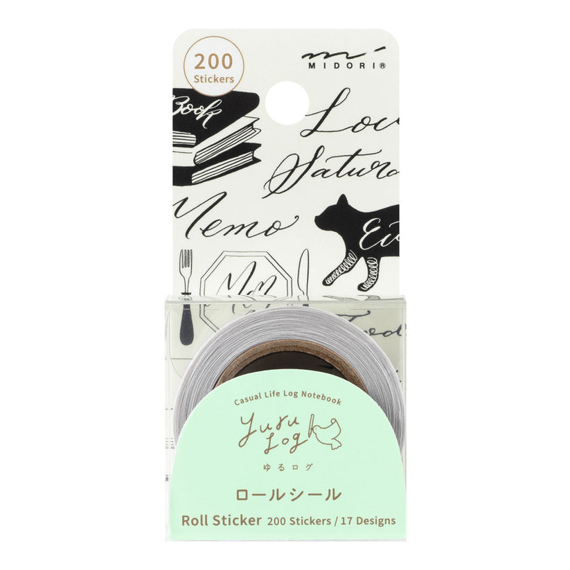 Yuru Log Roll Stickers - Midori