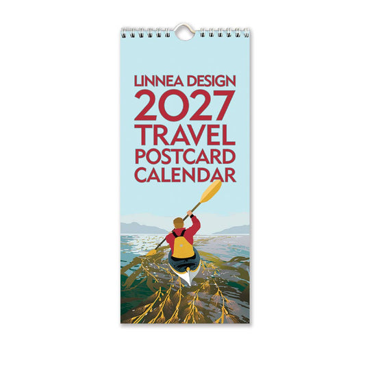 2027 Travel Postcard Calendar - Linnea Design