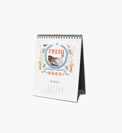 Rifle Paper Co. 2027 Country Farm Desk Calendar