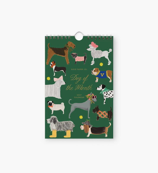 Rifle Paper Co. 2027 Dog of the Month Kitchen Calendar