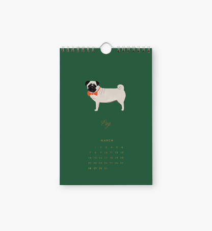 Rifle Paper Co. 2027 Dog of the Month Kitchen Calendar