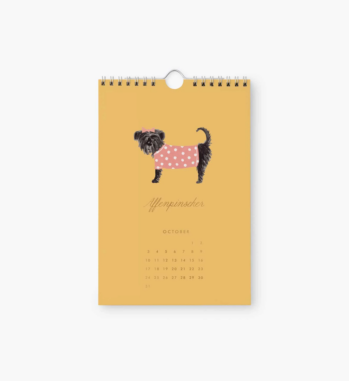 Rifle Paper Co. 2027 Dog of the Month Kitchen Calendar