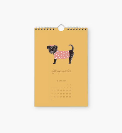 Rifle Paper Co. 2027 Dog of the Month Kitchen Calendar