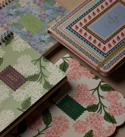 Rifle Paper Co. 2027 Weekly Spiral Planner - Sage Hydrangea