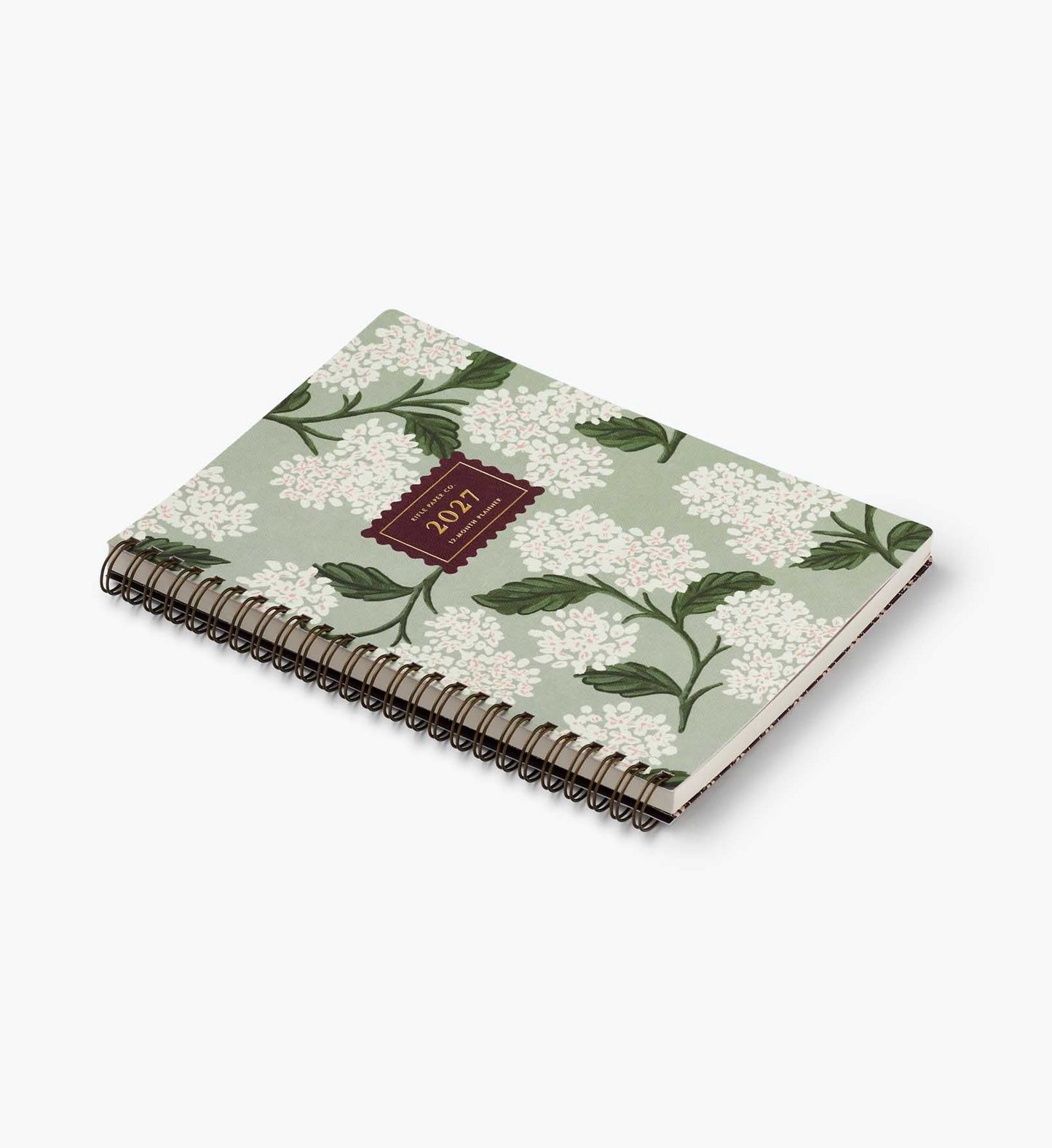 Rifle Paper Co. 2027 Weekly Spiral Planner - Sage Hydrangea