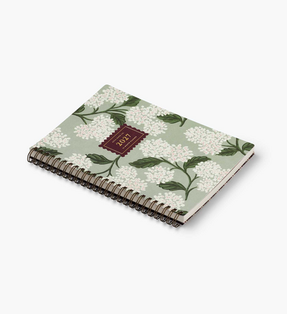 Rifle Paper Co. 2027 Weekly Spiral Planner - Sage Hydrangea