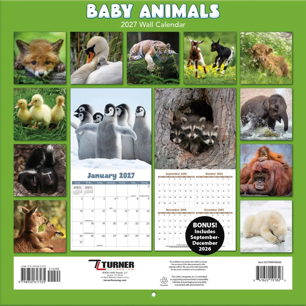 Turner Licensing LANG 2027 Wall Calendar